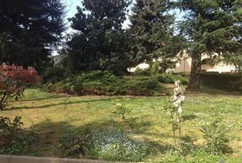 Il giardino è con erba e alberi  Lombardia BG Villa D'adda